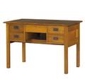 Gustav stickley early fivedrawer writing desk signed with red decal 29 x 42 x 24