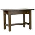 Limbert single drawer library table with corbel ends under overhanging top signed 29 12 x 42 x 26