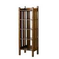 Stickley brothers fiveshelf magazine stand stickley bros  quaint furniture metal tag 47 x 15 12 x 12 12