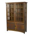 L  jg stickley twodoor china cabinet no 729 with lower cabinet doors the work of decal 70 x 50 x 17
