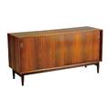Sibast danish rosewood credenza with sliding door and two adjustable shelves 30 x 59 x 18 12