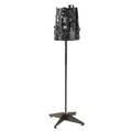 Studio iron floor lamp the shade with handwrought welded components 61 x 23