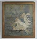 A 19th C Chinese Embroidery of a Rooster