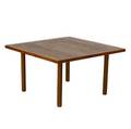 Hans wegner teak coffee table with square top branded mark 19 x 33 12 sq