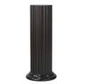 John widdicomb fluted column pedestal in dark stained burled finish john widdicomb label 41 12 x 17 dia