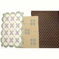 Quilt  coverlet lot two 20th c applique quilts together with 19th c doublewoven coverlet largest 74 x 90