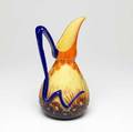 La verre francais french art deco cameo glass pitcher with applied handle damage to spout 13