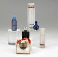 Lalique group of five perfumes small dans la nuit two tzigane blue perfume bottle for worth replique for raphael in original box tallest 5