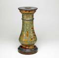 Doulton lambeth pedestal impressed with leaves small bruise to base doulton lambeth stamp 1803 19