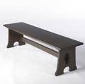 Stickley  ej audi reproduction trestle bench with mousehole feet 17 x 64 x 16