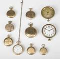 Pocketwatches automobile watches and faux montre ten pieces in gf ca 18901930