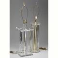 Lucite lamps two modern design acrylic lamps ca 1970 tallest 25