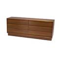 Scandinavian six drawer chest in teak 29 x 72 x 19