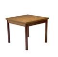 Scandinavian draw leaf breakfast table in teak 29 x 33 12 sq
