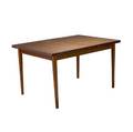 Scandinavian draw leaf dining table in teak 29 12 x 35 12