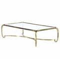 Baker brass coffee table with beveled glass top 16 x 55 x 31 12