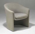 Dunbar barrel chair upholstered in gray wool dunbar fabric tag 31 12 x 27 x 26