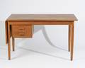 Danish Modern Style Desk with Sliding Leaf