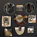Marci zelmanoff silver and mixed metal jewelry nine rolled silver brooches 19791986 accompanied by photo collages five signed largest 2 34 x 2 12