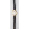 Patek phillipe wristwatch 18k yg ca 1960 31 mm silver faced with gold markers aux seconds movement 927209 case 299573