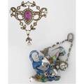 Late victorian pendants saintgeorge slaying the dragon enameled silver point cut diamonds pearls and rubies possibly vienna ca 1880 art nouveau pinpendant 14k and oec diamonds 70 ct tw e