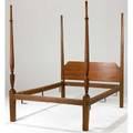 Sheraton bed pencilpost tester bed in maple complete with tester and canopy not in photo new england ca 18101820 76 x 80 x 55