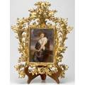 Kpm porcelain plaque in gilt florentine frame signed lower right brodel script on reverse lesclave nach chatillon 6 38 x 9 12