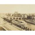 Eduard baldus french 18131889 untitled view of the seine paris ca 1800s albumen print stamped 8 38 x 11 14 sheet