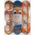 Jeff koons american b 1955 untitled monkey train 2006 screenprint in colors on three skateboard decks still in wrappers from an edition of unknown size stamped signature 31 x 7 78 eac