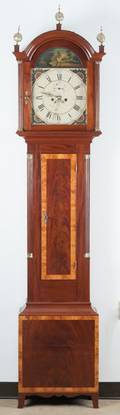A David Wood Massachusetts Tall Case Clock