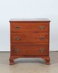 A Mohagony Three Drawer Bachelors Chest