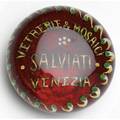Salviati glass advertising paperweight reads vetrerie  mosaici salviati venezia 2 x 3 12