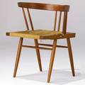Georbe nakashima walnut grassseat chair provenance available 27 x 22 12 x 18