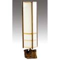 George nakashima kent hall floor lamp 1975 accompanied by copy of original invoice provenance available 62 x 17 dia