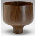 Bob stocksdale tiger lignum vitae turned footed bowl 1983 signed and dated 4 78 x 4 34