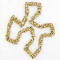 Ed wiener 18k necklace with irregular cast open work links ca 1980 543 gs marked ed wiener 18k 15