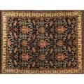 William morris style three contemporary rugs with a floral pattern in different combinations of taupe black and ivory area rug runner and mat 510 x 810 4 x 18 310 x 310