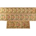 William morris style three contemporary runners with clusters of blossoms on an ivory ground 27 x 199 27 x 134 26 x 78