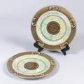 A Pair of Wedgwood Lustre Plates