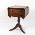 A Mahogany Two Drawer Drop Leaf Side Table