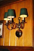 Pair of Three Light Wall Sconces