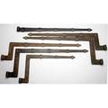 Samuel yellin six wroughtiron hinges some wear to paint and rust five stamped samuel yellin and numbered one numbered only largest 27 x 11 14
