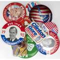 Memorabilia assorted campaign sports and miscellaneous pins and badges