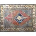 Persian bakshaish roomsize rug some wear and losses 114 x 146