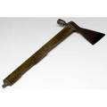 Native american pipetomahawk with oak handle 20 x 9 14 blade
