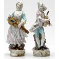 Meissen pair of figurines depicting musicians 11 12