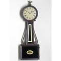 Banjo clock weightdriven with eagle finial in mahogany case 31 12