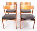 Set of Four 4 Danish Chairs