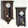 Wall clocks two wall regulators by sessions and gustav becker larger 30