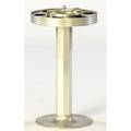 Modern aluminum pedestal ashtray 24 x 14 12